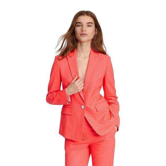 RAG & BONE Lexington Twill Blazer in Bright Pink 2 - Picture 2 of 11